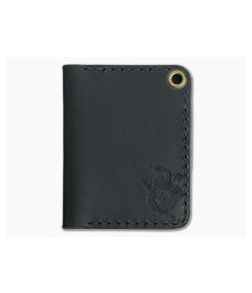 Hitch & Timber Trucker's Hitch Black Leather Fold-Over EDC Utility Wallet