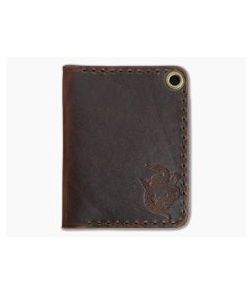 Hitch & Timber Trucker's Hitch Brown Nut Leather Fold-Over EDC Utility Wallet