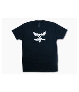 Audacious Concept Knives Division Logo 100% Cotton Dark Blue T-Shirt Large