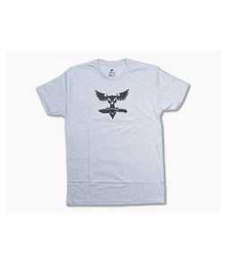 Audacious Concept Knife Division Logo 100% Cotton Gray T-Shirt Medium