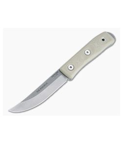 TOPS Knives The Sonoran Tumbled 1095 Tan G10 Fixed Blade Knife TSNRN-01