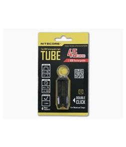 NiteCore Tube USB Rechargebale Keychain Light Black