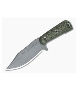 RMJ Tactical UCAP Dirty Olive G10 Nitro-V Stainless Steel Utility Fixed Blade