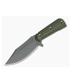 RMJ Tactical UCAP Dirty Olive G10 4.25" 52100 Utility Fixed Blade