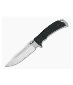 SOG Pillar Two-Tone S35VN Black Canvas Micarta USA Fixed Blade Field Knife UF1001-BX