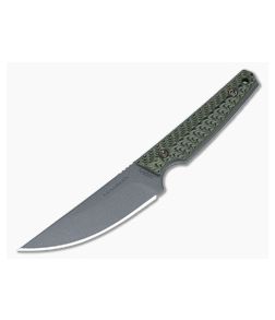 RMJ Tactical Unmei Fixed Blade Dirty Olive G10 Handle Tungsten Cerakote MagnaCut Kwaiken Blade UNMEI-DO