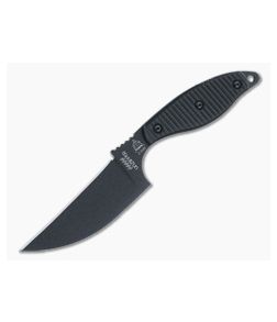 TOPS Knives Unzipper 1095 Black G10 Reverse Edge Pikal Fixed Blade UNZ-01