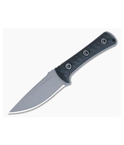 RMJ Tactical Utsidihi Tungsten Cerakote Nitro-V Black Linen Micarta Fixed Blade UTSIDIHI-BLK