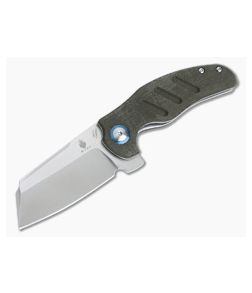 Kizer Vanguard Mini Sheepdog C01C Satin 154CM OD Green Micarta Liner Lock Flipper V3488E8