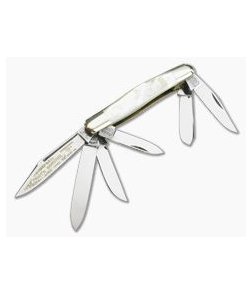 Fight'n Rooster 6 Blade Pearl Stockman-Mint