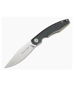 Viper Belone Satin M390 Bronze Titanium Liner Lock Flipper Carbon Fiber Overlay V5970BRFC