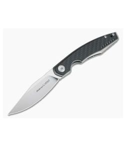 Viper Belone Satin M390 Titanium Liner Lock Flipper Carbon Fiber Overlay V5970TIFC