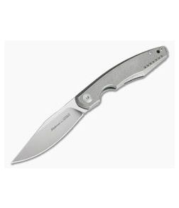 Viper Belone Satin M390 Stonewashed Titanium Liner Lock Flipper V5970TITI