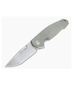 Viper Katla Vox Design Green Canvas Micarta Stonewashed M390 Liner Lock Flipper V5982CG