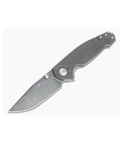 Viper Katla Vox Design 3D Dark Stonewashed Titanium M390 Liner Lock Flipper V5984TI3D