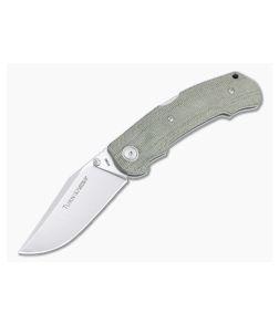 Viper Turn Green Canvas Micarta Satin M390 Advanced Back Lock Folder V5988CG