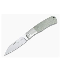 Viper Hug Thiel Design Satin M390 One Bolster Green Micarta Slip Joint Knife V5992CG