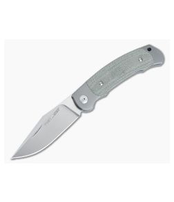 Viper Twin Satin M390 Green Canvas Micarta Titanium Bolsters Slip Joint Knife V6002CG