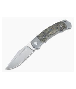 Viper Twin Satin M390 Gold Matter Carbon Fiber Titanium Bolsters Slip Joint Knife V6002FCG