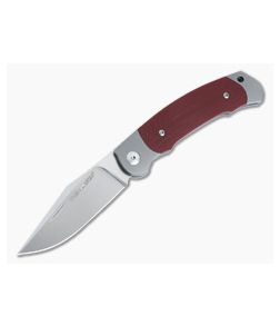 Viper Twin Satin M390 Red G10 Titanium Bolsters Slip Joint Knife V6002GR