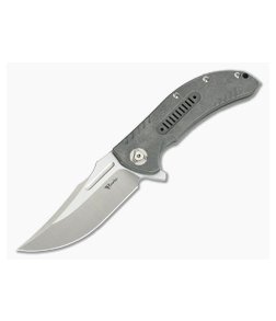 Reate Knives Valhalla Hollowed Titanium Frame Lock Flipper Satin RWL34