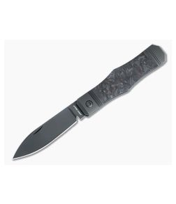 Jack Wolf Knives Vampire Jack Slip Joint Knife Red Dark Matter FatCarbon VAMPI-02-DM-RED