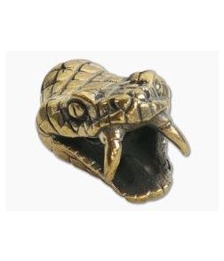 Lion Armory Viper Head Bead Brass