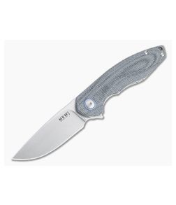 MKM Mikita x Vox Timavo Stonewashed M390 Black Micarta Liner Lock Flipper VP02-BC