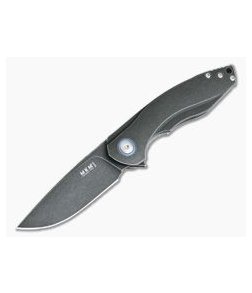 MKM Mikita Voxnaes Timavo Liner Lock Flipper Dark Stonewashed Titanium M390 VP02-TDSW