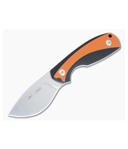 Viper Knives Vox Lille 1 Stonewashed Elmax Black and Orange G10 Fixed Blade VT4022GBO