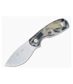 Viper Knives Vox Lille 1 Stonewashed Elmax Tan Burl G10 Fixed Blade VT4022GBU
