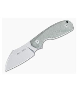 Viper Knives Vox Lille 2 Stonewashed Elmax Sheepsfoot Green Canvas Micarta Fixed Blade VT4024CG