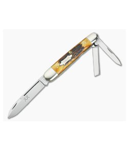 Case Classic 1990 Stag Cigar Whittler with Bowtie Shield