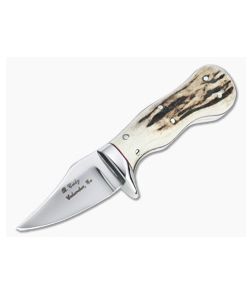 Blanton Cosby Custom Clip Point Stag Handled Fixed Blade Knife