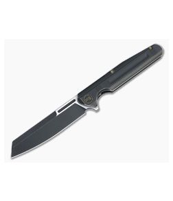 WE Knives Reiver Cleaver Flipper LTD Two-Tone S35VN Black and Bronze Titanium Folder WE16020-5