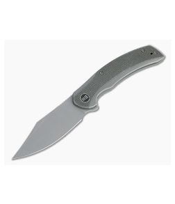 WE Knives Snick Gray Stonewashed 20CV Dark Green Micarta Inlaid Nested Frame Lock Flipper WE19022F-5