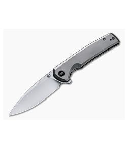 WE Knives Subjugator Satin 20CV Gray Titanium Frame Lock Flipper WE21014C-1