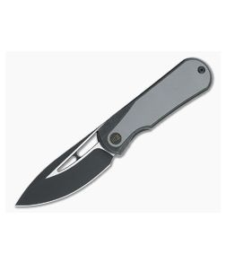 WE Knives x Hel Baloo Front Flipper Black Stonewashed 20CV Gray G10 Titanium Folder WE21033-1