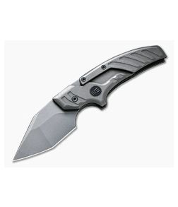 WE Knives Typhoeus Gray Stonewashed 20CV Titanium Adjustable Push Dagger WE21036B-2