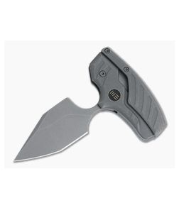 WE Knives Typhoeus Gray Stonewashed 20CV Titanium Adjustable Push Dagger WE21036B-2