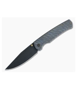 WE Knives x Laconico Evoke Front Flipper Black Stonewashed 20CV Flamed Titanium Folder WE21046-4