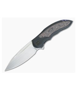 WE Knives Makani Hand Rubbed Satin 20CV Copper Foil Carbon Fiber Inlay Limited Edition WE21048B-1