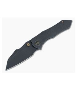 WE Knives High-Fin Black Stonewashed 20CV Black Titanium Frame Lock Folder WE22005-1