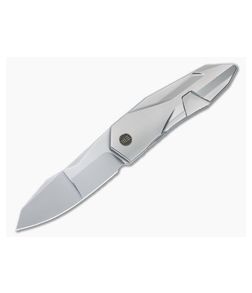 WE Knives Solid GTC Integral Polished Bead Blasted Titanium 20CV Blade WE22028-2