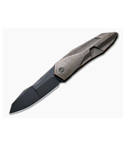 WE Knives Solid GTC Integral Flipper Bronze Titanium Black Stonewashed Compound 20CV Blade WE22028-3