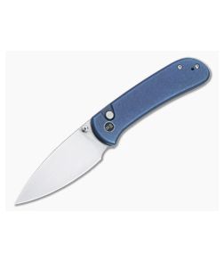 WE Knives Qubit Titanium Blue Button Lock WE22030F-3