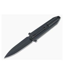 WE Diatomic Flipper Bronze/Black Titanium Handle Black Stonewashed 20CV S/E Dagger Blade 22032-1