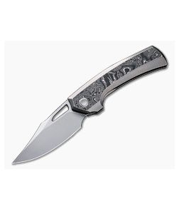 WE Knives Nefaris Aluminum Foil Carbon Fiber Inlay Titanium Polished 20CV WE22040F-2
