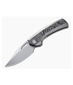 WE Nefaris Limited Edition Frame Lock Aluminum Foil Carbon Fiber Inlay Titanium Polished 20CV WE22040F-2