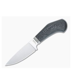 LionSteel Willy EDC Fixed Blade Carbon Fiber Handle Satin M390 Drop Point WL1-CF